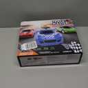 Slot Car Race Track Sets with 4 HighSpeed Racing Car, Battery or Electric Race Car Track for Boys and Kids, Dual Racing Game Lap Counter Circular Overpass Track, Gifts Toys for Boys Kids Age 6 7 812