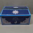 fanquare Blue Flowers Porcelain Tea Set, Tea Cup and Saucer Set Service for 6, Wedding Tea Set with Sugar Bowl Cream Pitcher, Floral Coffee Set for Tea Party