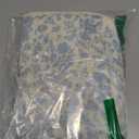 PAZIMIIK Quilted Makeup Bag Large Travel Zipper Soft Cosmetic Pouch for Women Girls Make Up,Little Flower Blue (1 PCS Pouch)