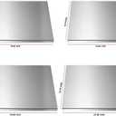 Stainless Steel Cutting Board with L-Shaped Lip & Silicone Pads, Heavy Duty Metal Prep Board for Kitchen Countertop, Non-Porous Surface for Meat, Dough & Vegetables (15.75 × 19.69 inch), 19.7"L x 19.7"W