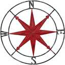 aboxoo Round Metal Compass Decorative Compass Metal Wall Art Hanging Wall Sculpture 22.8 Inch Diameter Farmhouse Decor Indoor or Outdoor Sign