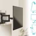 Monoprice Essential Full Motion TV Wall Mount Bracket Low Profile for 37" to 80" TVs up to 99lbs, Max VESA 600x400