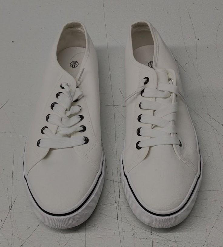 Women's Canvas Shoes Low Top Fashion Colorful Sneaker Lace up Classic Casual Walking Shoes 9.5