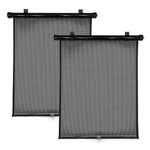Travel Bug 2-Pack Roller Shades for Cars, Trucks, Vans, SUVs, Sun Protection for Baby