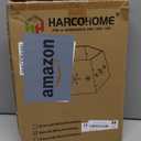 Metal Christmas Tree Collar with 3D Snowflake Authentic, Hexagon Heavy-Duty Iron Tree Base Cover for Pencil Tree, Tree Ring, Tree Skirt for Xmas Decoration (Red with White Flakes)