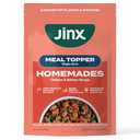 Jinx Salmon Grain Free Wet Dog Food Toppers, Meal or Mix with Dry Dog Food, Made with Real Salmon & Chicken, Bone Broth, No Fillers, Puppy, Adult, Senior, 3oz, 8 Pack
