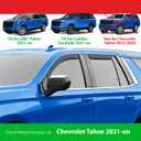 Goodyear Shatterproof in-Channel Window Deflectors for Chevy Tahoe/Cadillac Escalade/GMC Yukon 2021-2026, Rain Guards, Window Visors for Cars, Vent Deflector, Car Accessories, 4 pcs - GY008406