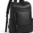 Upgraded Large Travel Laptop Backpack with Laptop Compartmetn Fits 17 inch Laptop,Waterproof Vegan Leather Computer Backpack for Women and Men Work Business College