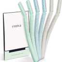 ennva Dermaplane Razor for Women | Face Razor & Eyebrow Trimmer | Multipurpose Facial Hair Removal Tool with Disposable Blades, 6Pcs