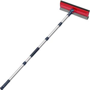 DSV Standard Professional Window Squeegee | 10" Window Cleaner Tool, 2-in-1 Squeegee Window Cleaner with Telescopic Extension Pole 50 inch & 127 cm