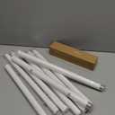 Heavy Duty Curtain Rods for Windows 66 to 120 Inch, 1 Inch White Curtain Rods for Outdoor, Farmhouse, Bedroom, Kitchen, Living Room, Adjustable Easy Install Drapery Rod (A2, White, 30"-120")