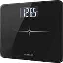 NUTRI FIT Extra-Wide/Ultra-Thick Digital Body Weight Bathroom Scale with 3 Inch Large Easy Read Backlit LCD Display Max Capacity 400lb Step-on Technology, Black