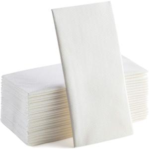 plaspapier Professional Grade Dinner Napkins - 300-Pack, 2-Ply Soft & Absorbent (17"x15") - Bulk Guest Towels for Catering, Events & Restaurants