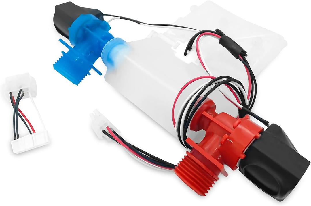 WTW4800XQ4 WTW4800BQ1 11025102310 MVWC200BW1 Washer Water Inlet Valve Fit for Whirlpool Kenmore Maytag WTW4900BW0 WTW4900BW1 WTW4800BQ0 RTW4640YQ1 NTW4700YQ0 CAW9244BW0 NTW4750BQ0 NTW4750BQ1