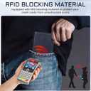 2 x Rssviss for iPhone Air Wallet Case, Flip Folio Case Compatible with Magsafe, RFID Blocking Card Holder Kickstand, Shockproof iPhone Cover Men Women for iPhone Air 6.5" Dark Blue