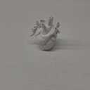 Gothic Decor Resin Flower Vase Resin Anatomical Heart Vase Human Heart Shaped Vase Statue Decor,for Desktop Decorations Craft Home Decor Creative Gifts,White