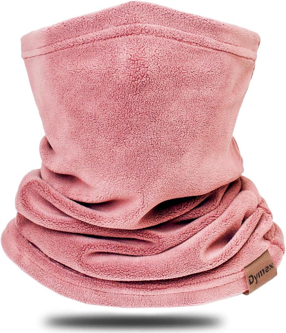 Winter Neck Warmer Gaiter Fleece Neck Cover Cotton Balaclava Windproof Face Cover Mask for Women Men