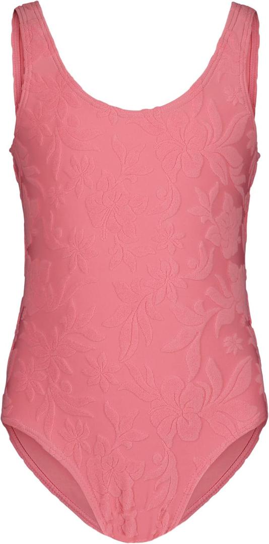 Roxy Girls' One-piece Swimsuit with UPF 50+ Sun Protection, Quick Drying Bathing Suit (16, Plumeria Hula)