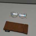 EASY READ Retro Round Blue Light Blocking Reading Glasses for Women,Anti UV Readers for Women with Spring Hinge +2.00