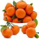 Mini 5 Clusters Artificial Orange Fake Orange Simulation Mini Orange Plastic Fruits for Decoration Simulation Fruits Artificial Citrus Model Props for Wedding Home Party Kitchen Decor(15Pcs)