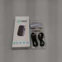 COMSOON Bluetooth Receiver for Car, Noise Cancelling 3.5mm AUX Bluetooth Car Adapter, Wireless Audio Receiver for Home Stereo/Wired Headphones, Hands-Free Call, 16H Battery Life - Black+Silver