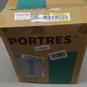 PORTRES 27.5" Ceramic Table Lamps for Bedroom Living Room Lamps Set of 2 Modern Bedside Nightstand Lamp Farmhouse Vintage Rustic Boho Retro Large Table Lamps Light Home Office Desk Deco Gifts, Black