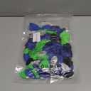 Video Game Balloon Arch Garland Kit, 125pcs Dark Blue and Green Black Silver Balloon with Royal Blue Silver Explosion Star Foil Balloons for Boys Gaming Night Birthday Baby Shower Party Decorations