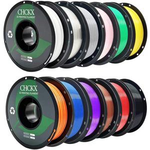 12Rolls PETG 3D Printer Filament Bundle 1kg Spool 1.75 mm Multicolor
High Precision Strong Toughness,1.75 ±0.02mm,Less Stringing,Good Layer Adhesion,3D Printing Filament