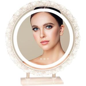 Vanity Mirror with Lights, 20.87 * 23.62" LED Makeup Mirror, Lighted Makeup Mirror with Lights, Smart Touch Control Dimmable 3 Modes Light, Lighted Up Mirror for Makeup Desk