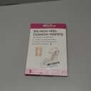 High Heel Cushion Inserts for Women - (3 Pairs) Welnove 3/ 4 Invisible Insoles Prevent Feet from Sliding Forward - Shock Absorption - Comfort Shoe Pads for High Heels Sandals Flats, Beige, Size L