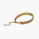 Gold Plated Stainless Steel Watch Belt Stacking Bracelet For Women Occident Metal Texture New For Design Bracelet Jewelry Gifts