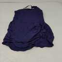 Tempt Me Women One Piece Swim Dress One Shoulder Swimsuit with Skirt Tummy Control Swimdress Bathing Suit (Large, Navy Blue)