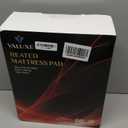 Heated Mattress Pad Queen Size Quilted Zone Heating Electric Bed Warmer Luxury Comfort Heat Mattress Pad Cover Dual Controller10 Heat Setting | 1-12 Hours Auto Shut Off | with 8-21 Inch Deep Pocket