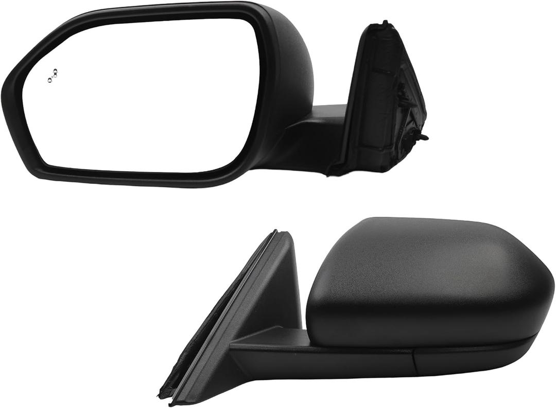 Dasbecan Left Driver Side Mirror Compatible with Ford Explorer 2020-2025 Heated Manual Fold Power Glass W/Blind Spot Door Mirror Replaces LB5Z17683XB FO1320673 (7PINS)