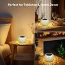 2 x Solar Lanterns Outdoor Waterproof: 2 Pack White Hollow Out Metal Solar Lights - 2 Lighting Colors Outside Garden Yard Porch Indoor Tabletop Retro Decorations - Unique Gifts for Women Mom Wife