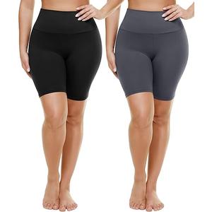 No Brand High Waisted Women Biker Shorts 3XL 2 Pack