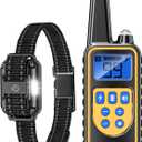 Dog Training Collar with Remote, 3300ft Remote Dog Shock Collar, IPX7 Waterproof Rechargeable E-Collar, 4 Training Modes (Night LED LightBeep, Vibration, Shock) for Small Medium Large Dogs
