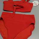 ANRABESS Bikini Sets for Women Summer High Waisted 2 Piece Bathing Suit Ribbed Tie Knot Swimsuit 2026 Beach Vacation Swimwear, Medium