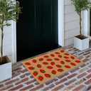 Haukea Cute Strawberry Door Mat Outdoor Aesthetic Welcome Mats for Front Door Cute Door Mat Outside Entrance Non Slip Door Mats for Outside Entry Porch Back Door Home Decor, Strawberry