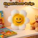 SOBEIT Piggy Bank for Girls Boys Kids, Cute Smiley Flower Piggy Bank, 7.87inch Ceramic Coin Bank Money Bank for Birthdays, Christmas, Baby Shower, Newborn Keepsake, Back-to-School Gift, Nursery Decor