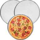3Pcs 12 Inch Pizza Pan,Pizza Screen, Pizza Pan For Oven,Non-Stick Pizza Tray with Reinforced Rim - Heat Distribution Evenly, Easy-to-Clean for Daily Baking & Family Meals