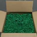 Hampton Distribution Forest Green Crinkle Paper Filler, 2lb Shredded Paper For Gift Baskets, Basket Filler for Birthdays, Weddings, Showers & Holidays