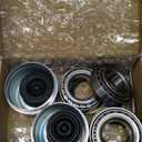 2Sets L44649 L44610 Trailer Hub Bearings Kit for 1-1/16'' Straight Axle, Trailer Spindle Bearing Kits with 12192TB Grease Seals, 1.98'' Dust Caps & Cotter Pin for 2000-2200 lbs Spindles