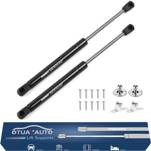 OTUAYAUTO 12 inch Gas Struts - 133N/30Lbs Universal Lift Support - Gas Shocks for Tool Box Shock, Truck Cap Strut, Hydraulic Door Hinge, Cabinet Gas Strut, RV Door Strut