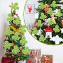 Realspring 8 Pcs Lime Green Furry Christmas Tree Picks 16 Inch Christmas Tree Topper Decorations Furry Spiral Curly Sprays Stems for Xmas Home Wreath DIY Crafts Vase Filler Decorations Gifts Supply