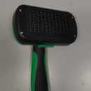 Swihauk Self Cleaning Slicker Brush - Skin Friendly Deshedding Grooming Tool for Dogs & Cats, Suitable for Shedding & Haired Pets, with Pet Supplies Accessories, Green