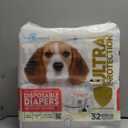 Paw Inspired 32 Ct Disposable Dog Diapers | Female Dog Diapers Ultra Protection | Diapers for Dogs In Heat, Excitable Urination, Or Incontinence (Medium)