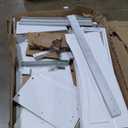 Ameriwood Home Lamont 69 Inch Electric Fireplace with Mantel, Shelves, Replaceable Fireplace Insert Heater, Remote Control, Timer, Realistic Log and Flame Effect, For Living Room or Bedroom, White