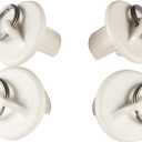 Universal Replacement for IndoorOutdoor Roller Shade, Roller Blind Accessories(Pull Ring end caps, 2 Pack, Beige)