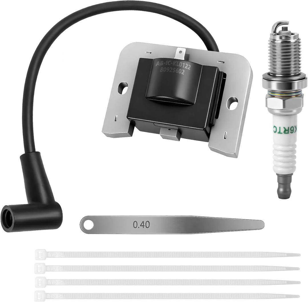 20 584 01-S Ignition Coil and Spark Plug Kit for Kohler Courage SV470 SV480 SV530 SV540 SV541 SV590 SV591 SV600 SV601 SV610 SV620 Tractor